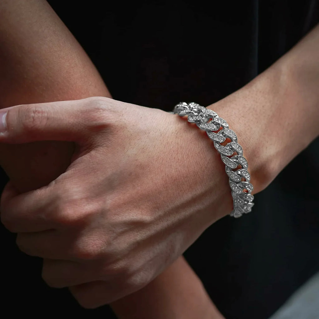 CUBAN SILVER BRACELET