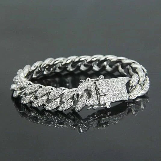 CUBAN SILVER BRACELET