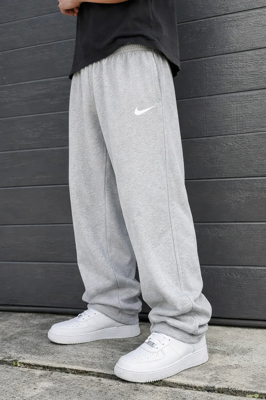 Nike Loose Fit Streetwear Trousers Combo Set – Grey & White