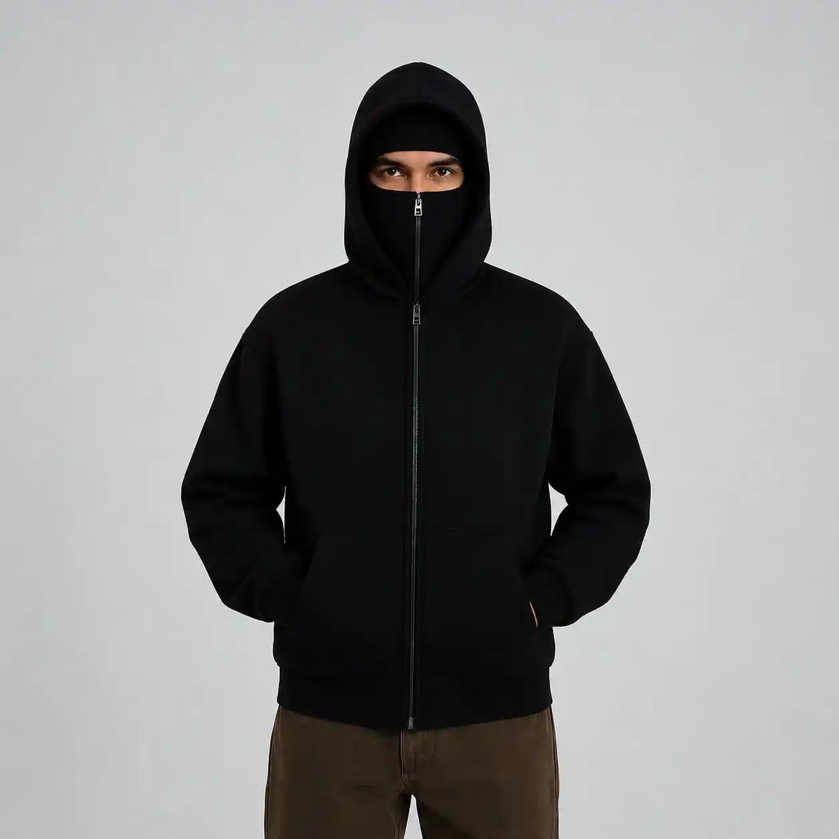 Balaclava Ninja Zipper Hoodie