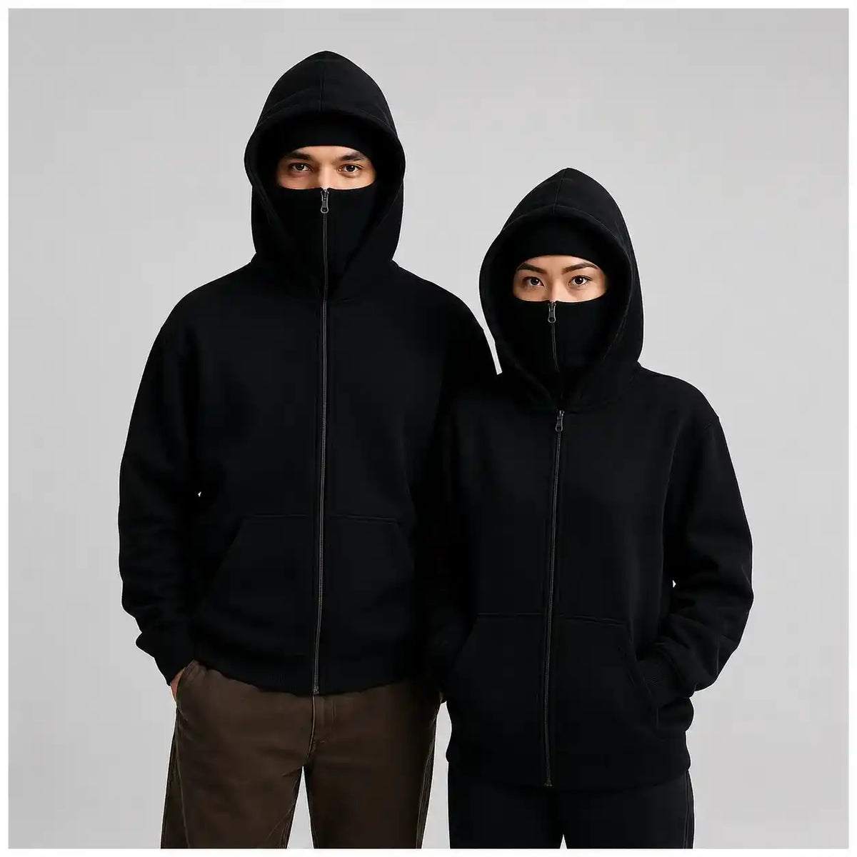 Couple Ninja Zipper Hoodie