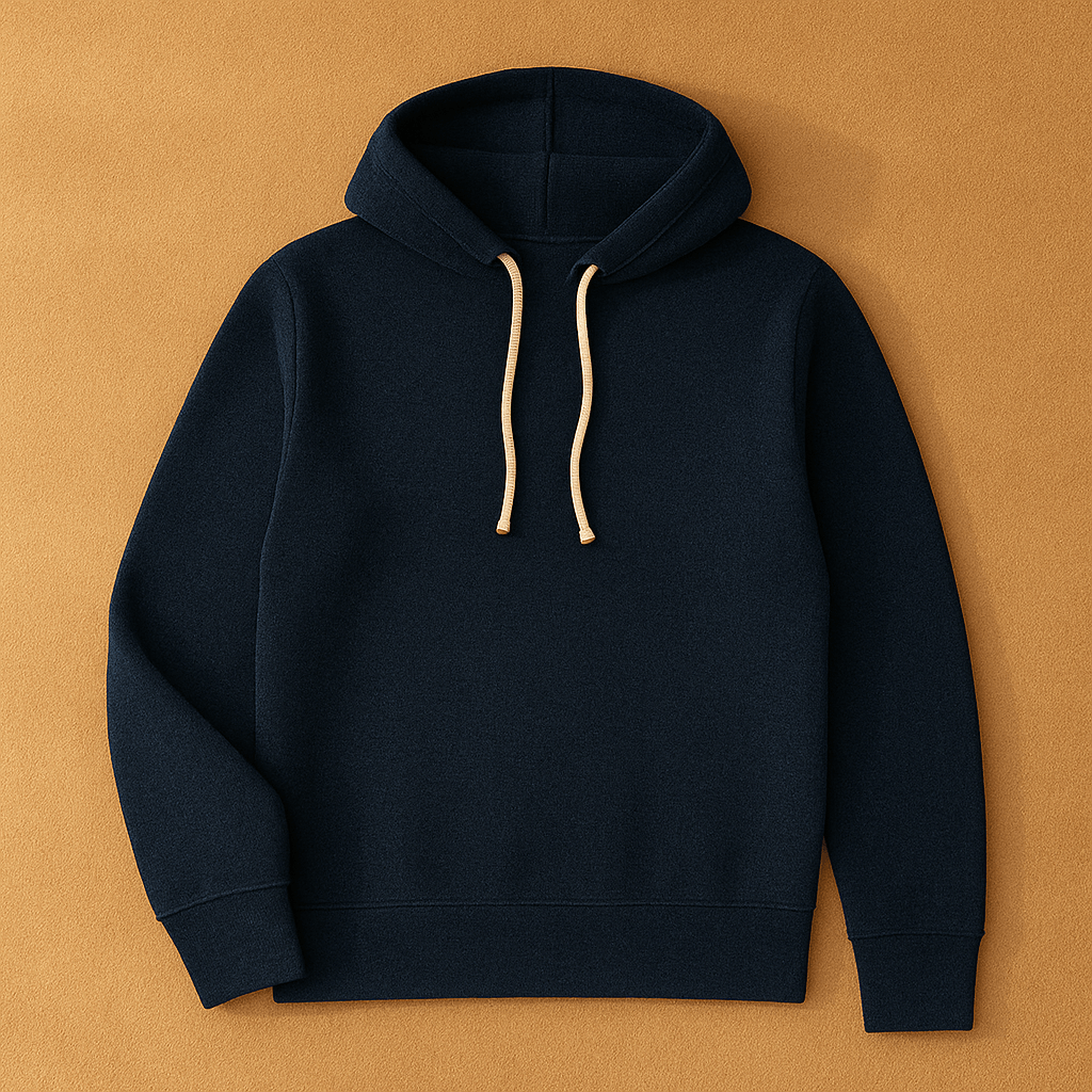 Plain Navy Blue Hoodie